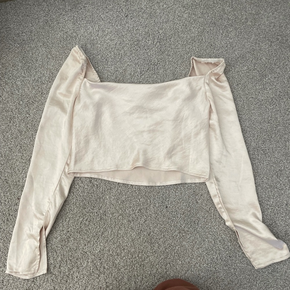 princess polly champagne colored top